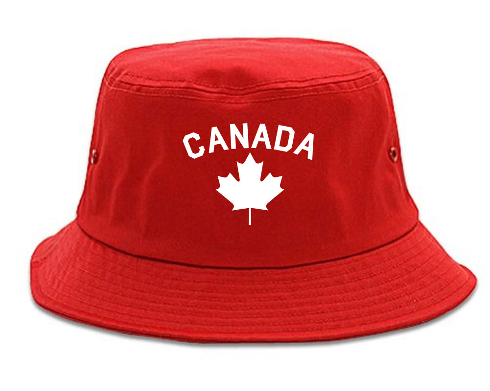 Canada Maple Leaf Red Mens Snapback Hat Red