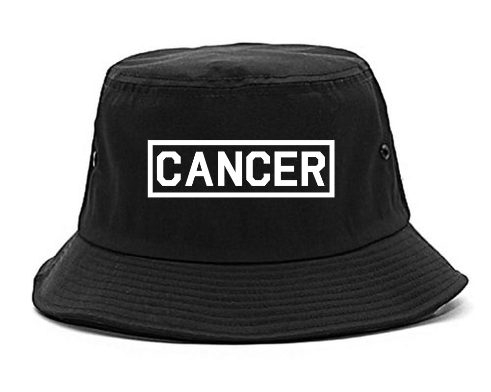 Cancer_Horoscope_Sign Black Bucket Hat