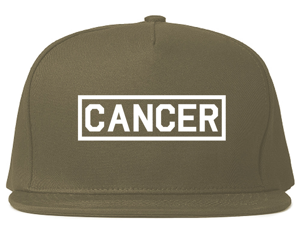 Cancer_Horoscope_Sign Grey Snapback Hat