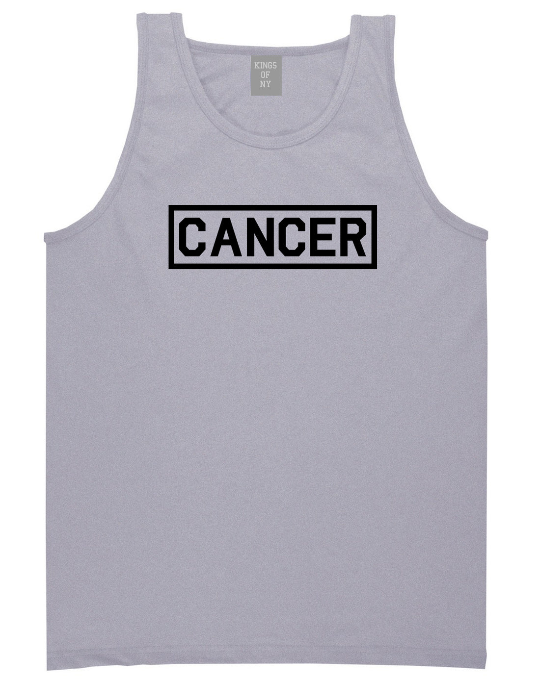 Cancer Horoscope Sign Mens Grey Tank Top Shirt by KINGS OF NY