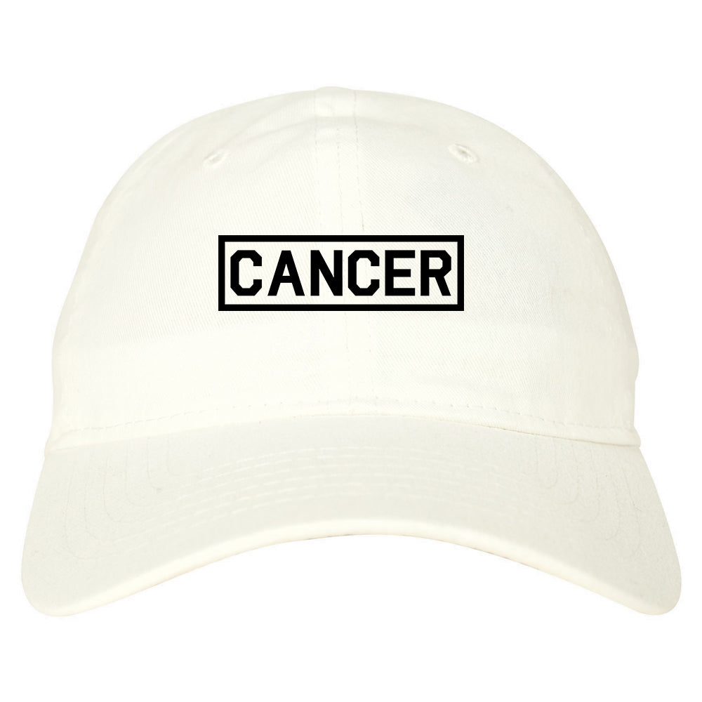 Cancer_Horoscope_Sign White Dad Hat