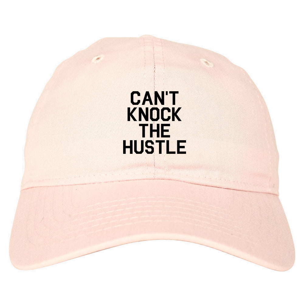 Cant Knock The Hustle Mens Dad Hat Baseball Cap Pink