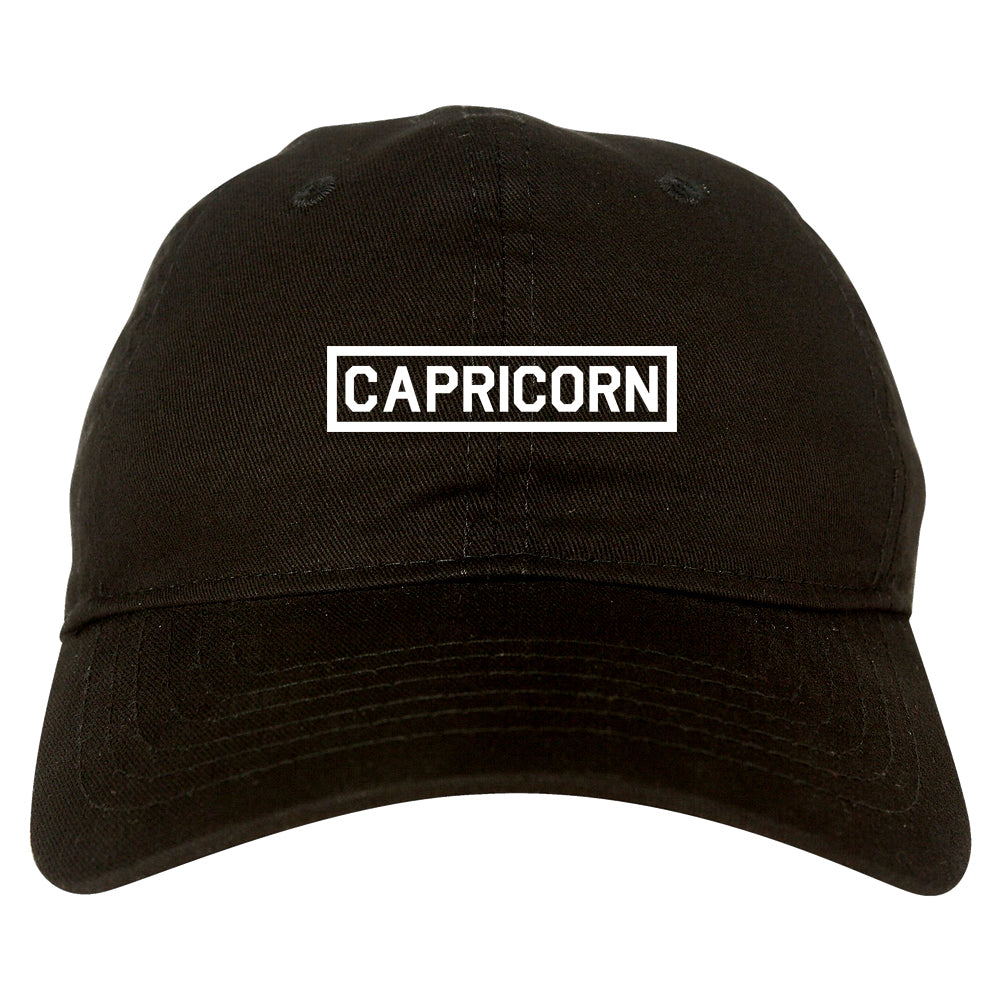 Capricorn_Horoscope_Sign Black Dad Hat