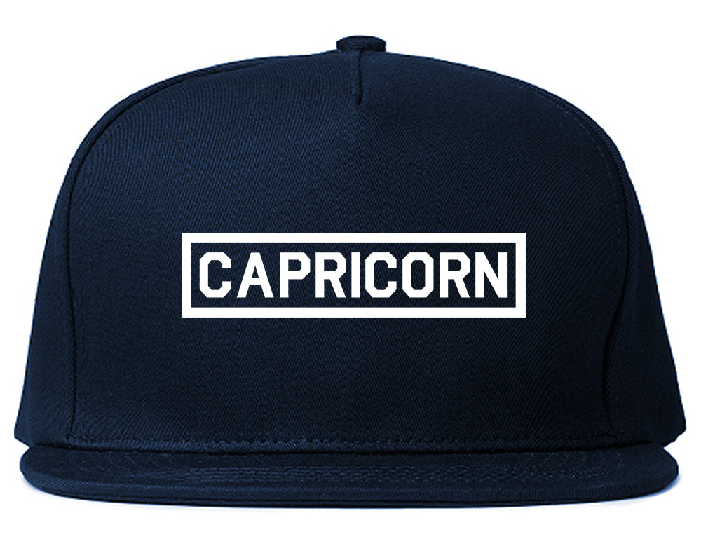 Capricorn_Horoscope_Sign Navy Blue Snapback Hat