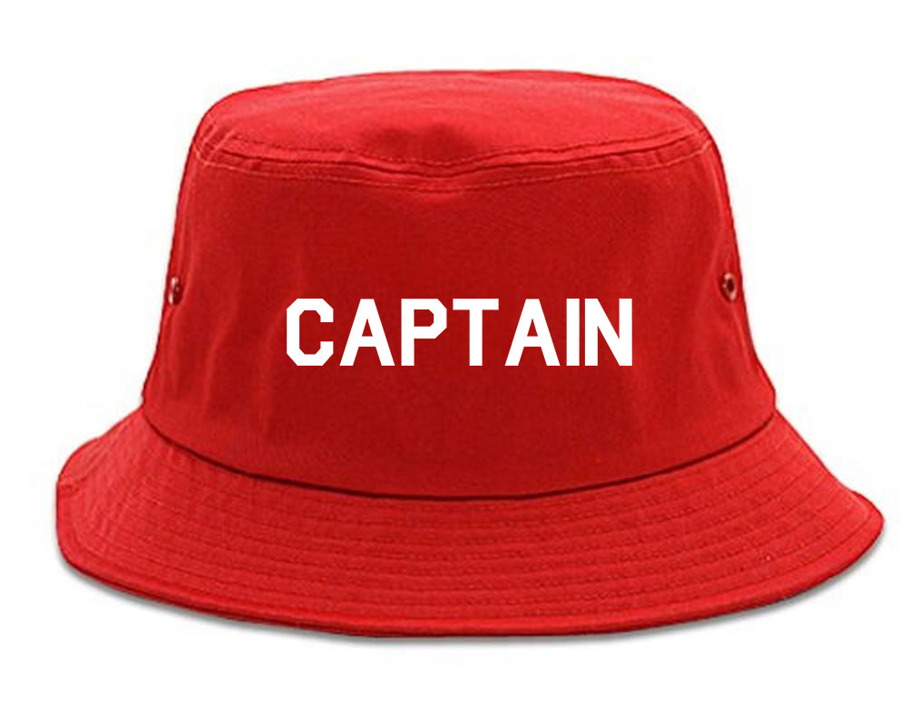 Captain Bucket Hat Red