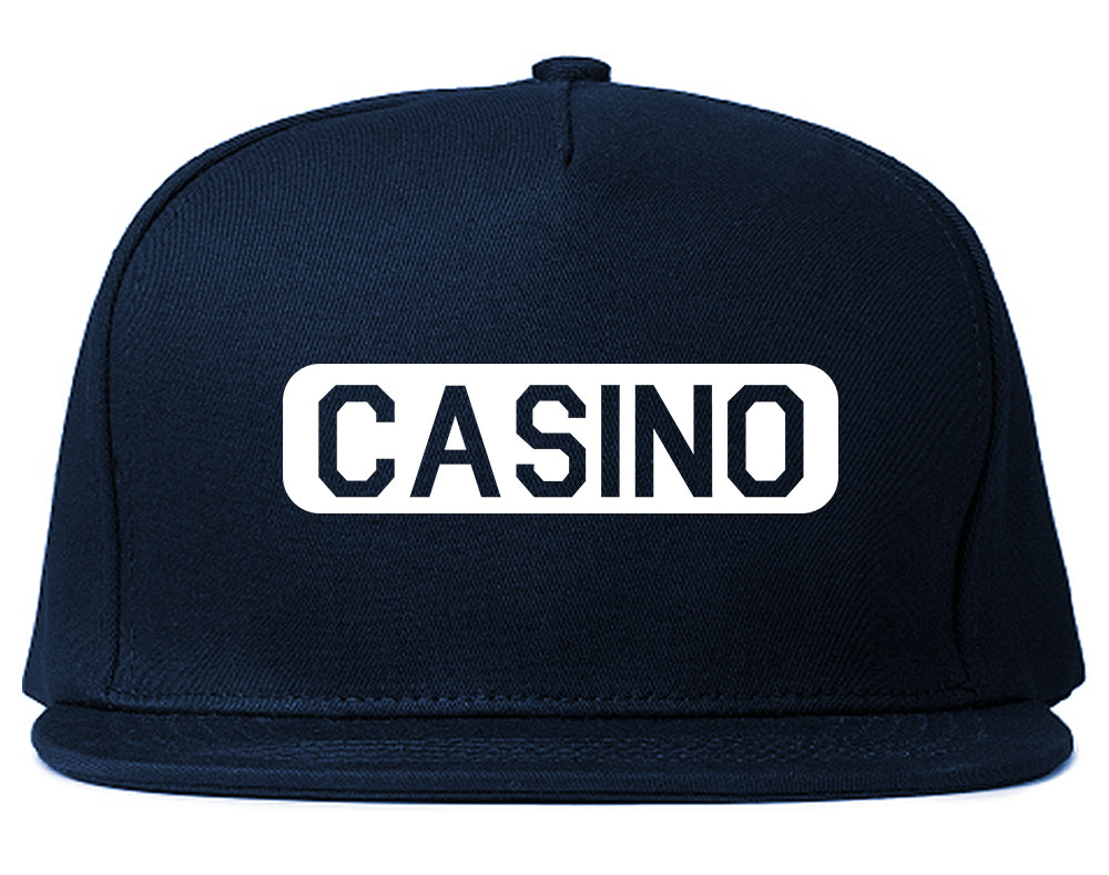 Casino Snapback Hat Blue