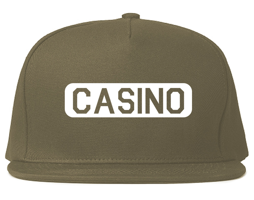 Casino Snapback Hat Grey