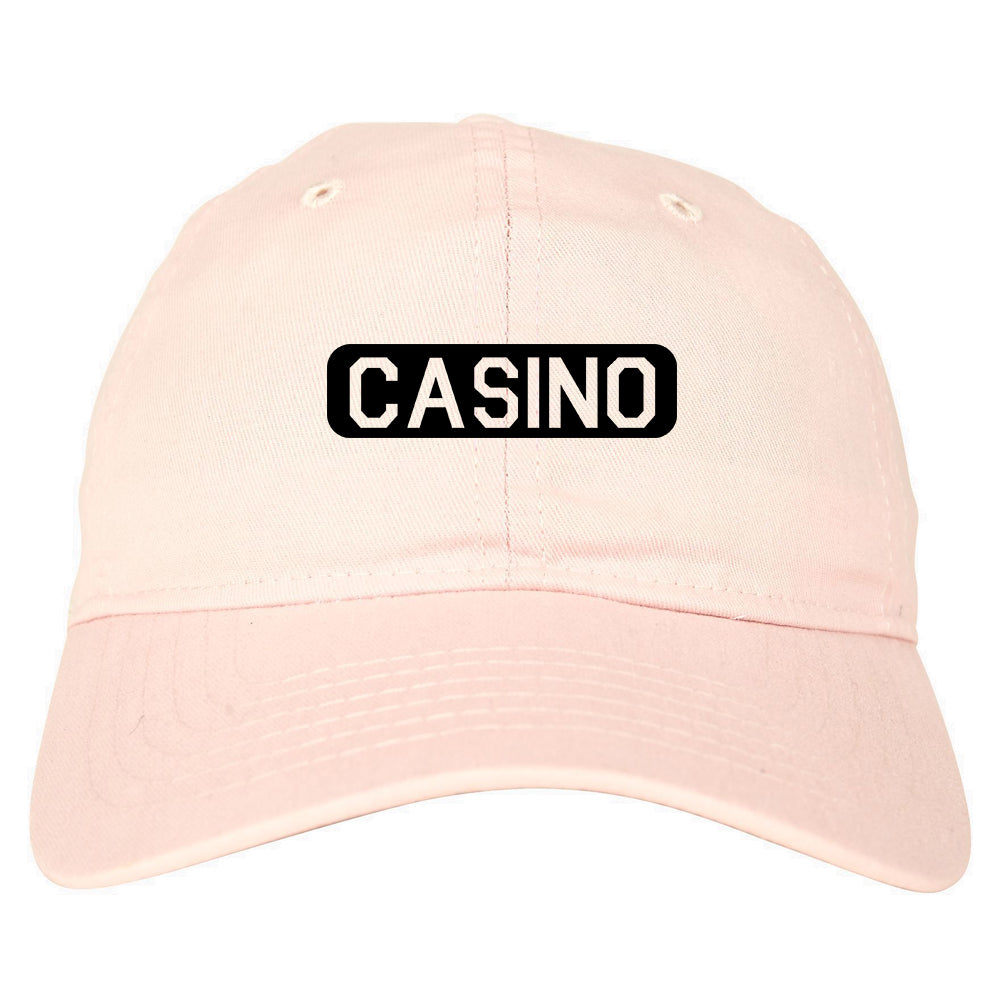 Casino Dad Hat Baseball Cap Pink