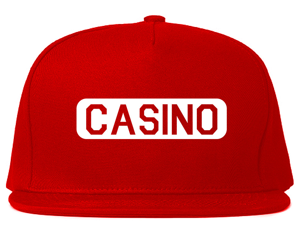 Casino Snapback Hat Red