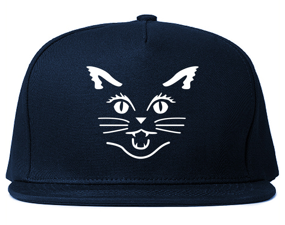 Cat Face Halloween Snapback Hat