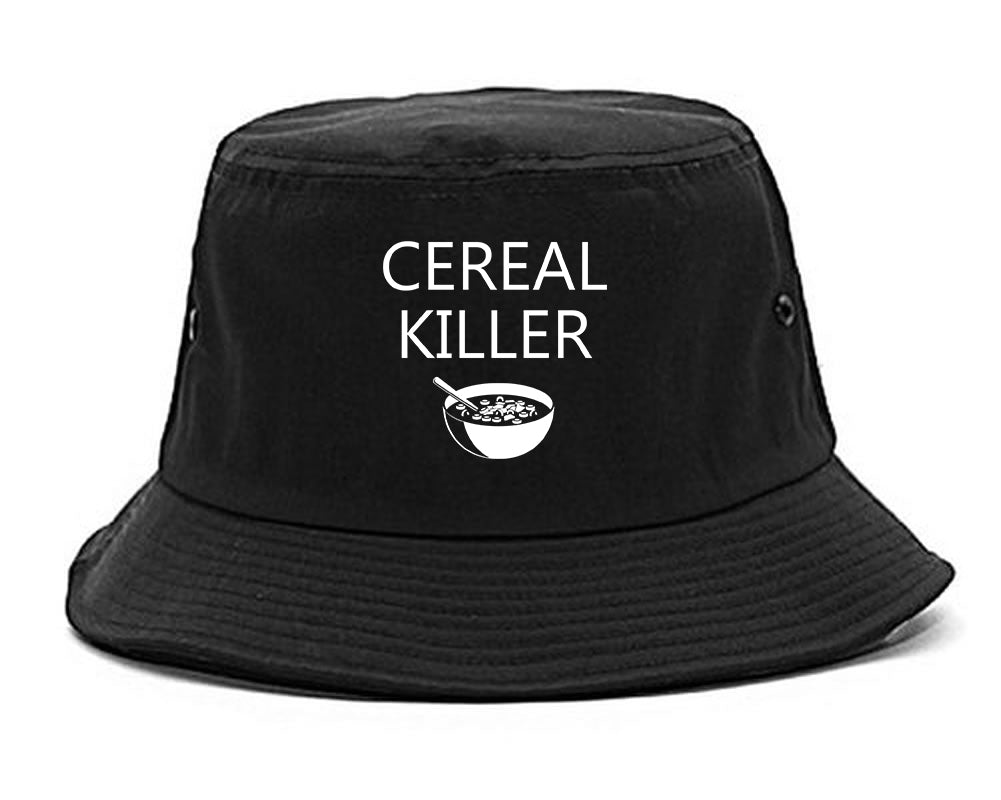 Cereal Killer Funny Halloween Mens Bucket Hat Black