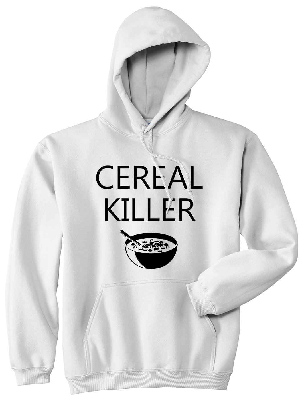 Cereal Killer Funny Halloween Mens Pullover Hoodie White