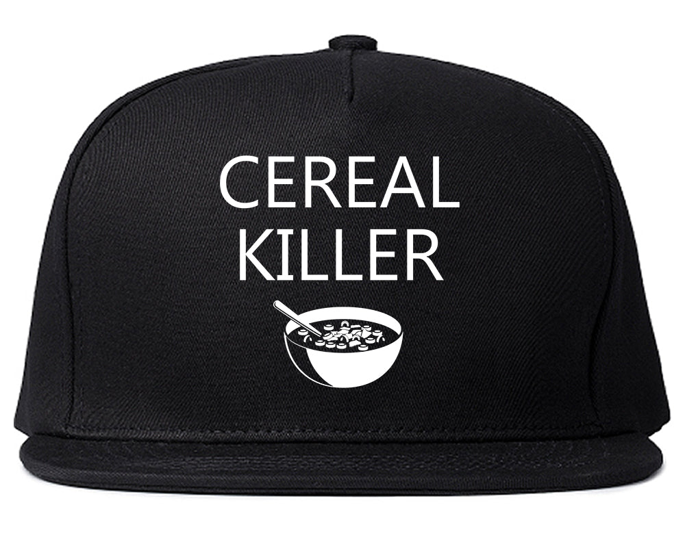 Cereal Killer Funny Halloween Mens Snapback Hat Black