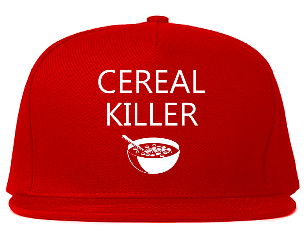 Cereal Killer Funny Halloween Mens Snapback Hat Red