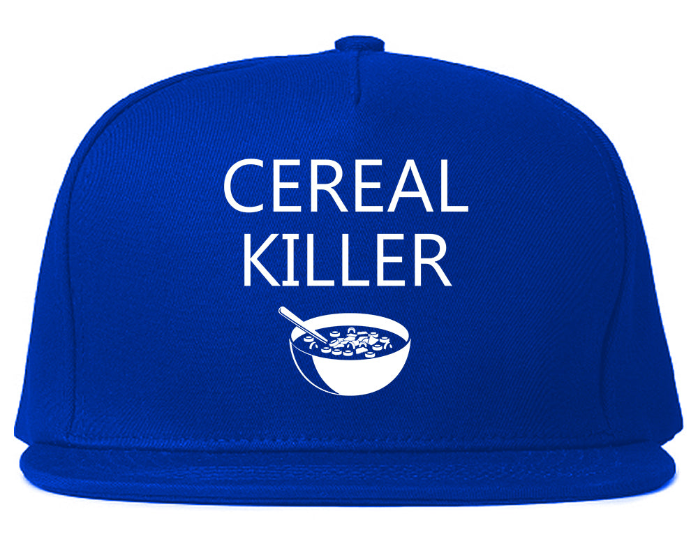 Cereal Killer Funny Halloween Mens Snapback Hat Royal Blue