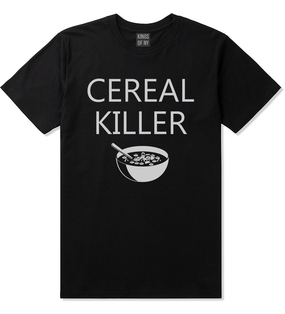 Cereal Killer Funny Halloween Mens T-Shirt Black