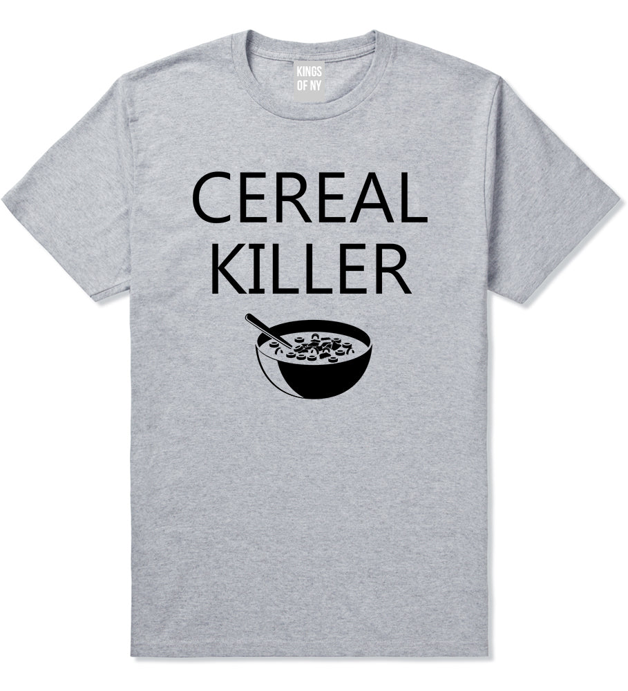Cereal Killer Funny Halloween Mens T-Shirt Grey