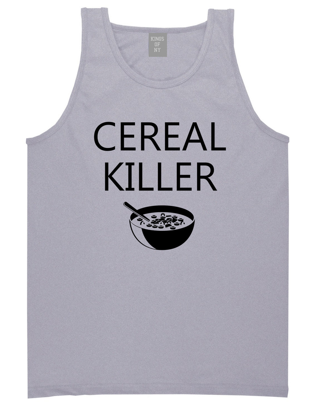 Cereal Killer Funny Halloween Mens Tank Top T-Shirt Grey