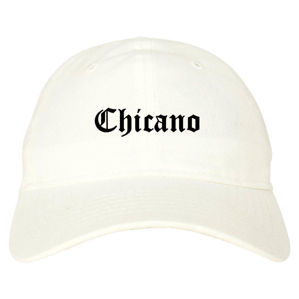 Chicano Mexican Mens Dad Hat Baseball Cap White