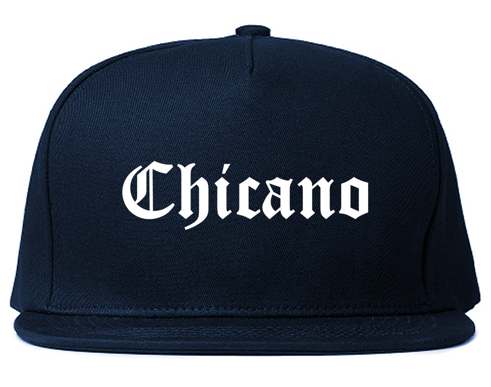 Chicano Mexican Mens Snapback Hat Navy Blue