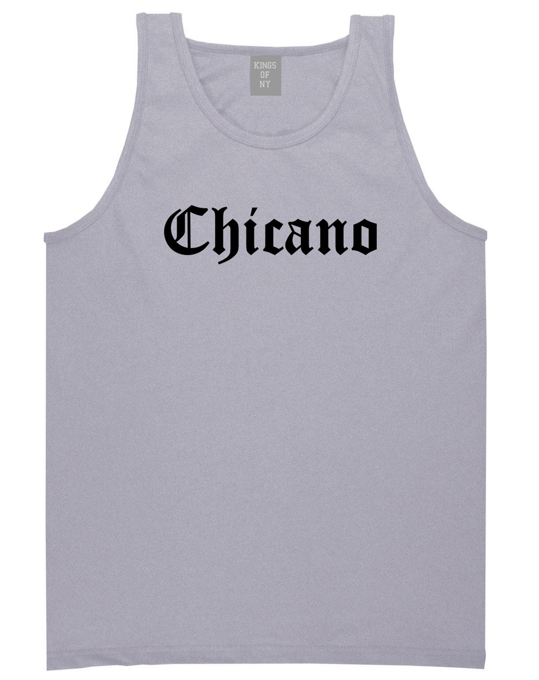 Chicano Mexican Mens Tank Top Shirt Grey