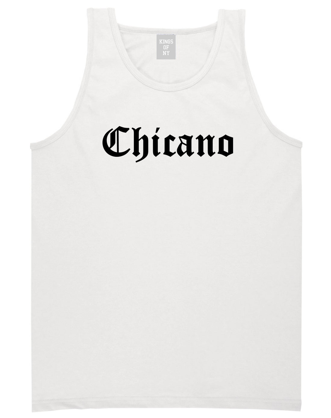 Chicano Mexican Mens Tank Top Shirt White
