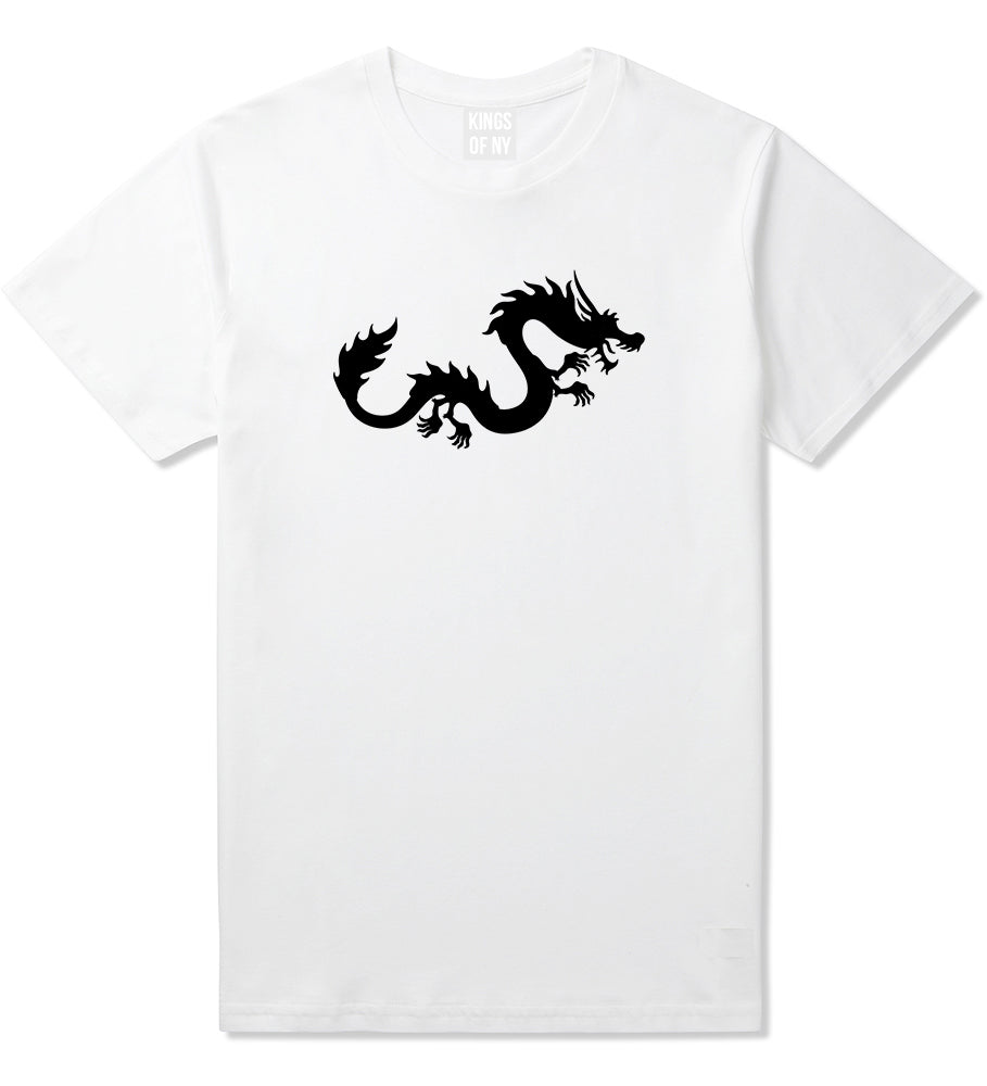 Chinese Dragon White T-Shirt by Kings Of NY