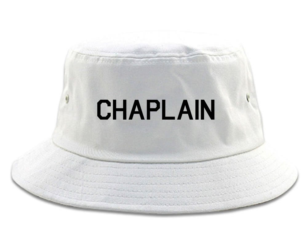 Christian Chaplain Bucket Hat White