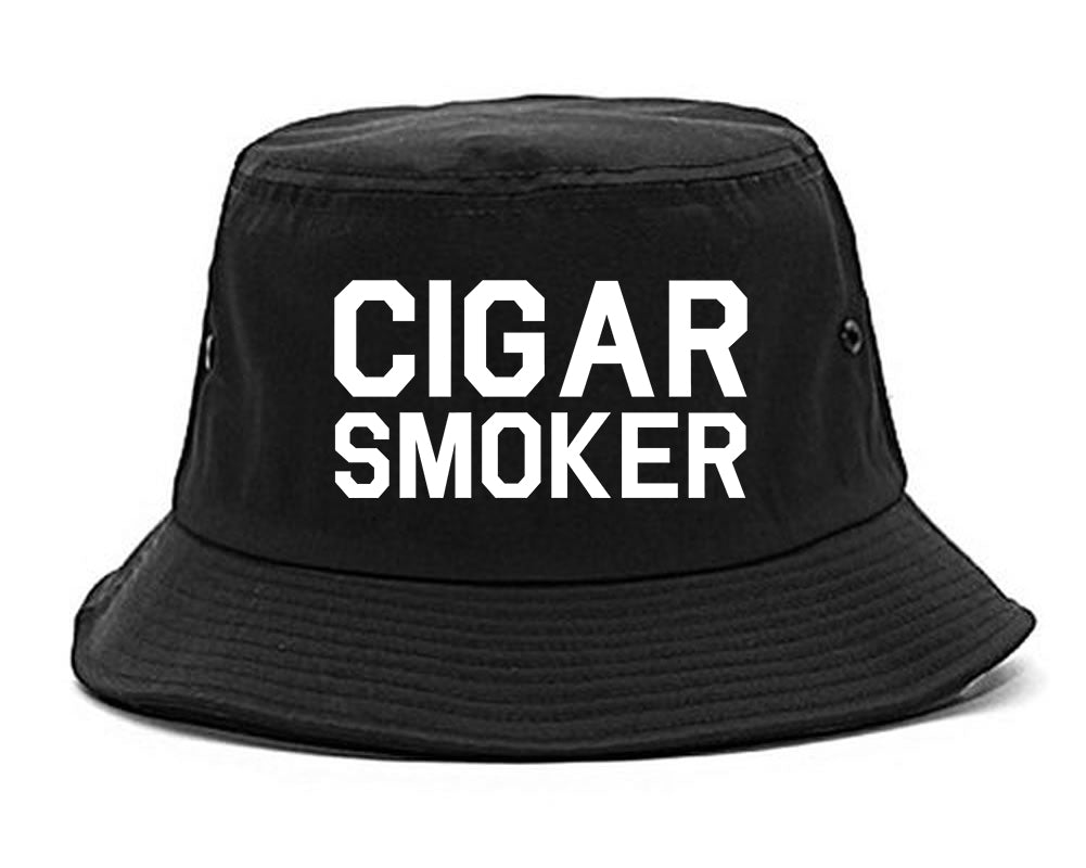Cigar Smoker Bucket Hat Black