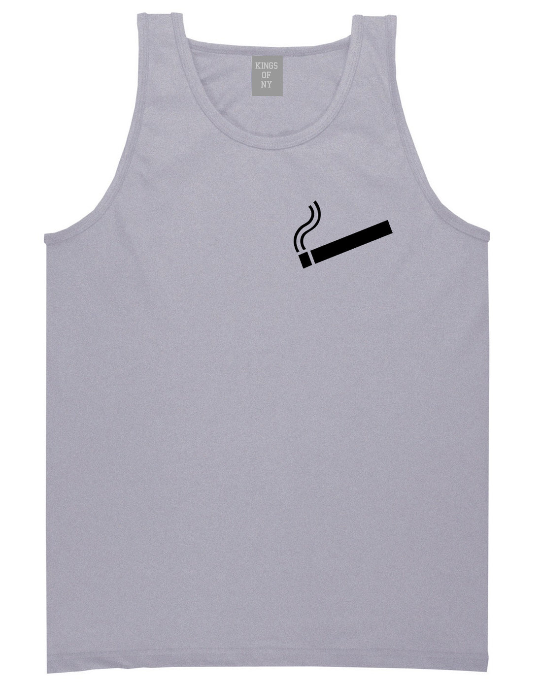 Cigarette Chest Grey Tank Top Shirt by Kings Of NY