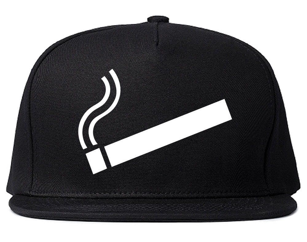 Cigarette Chest Snapback Hat Black