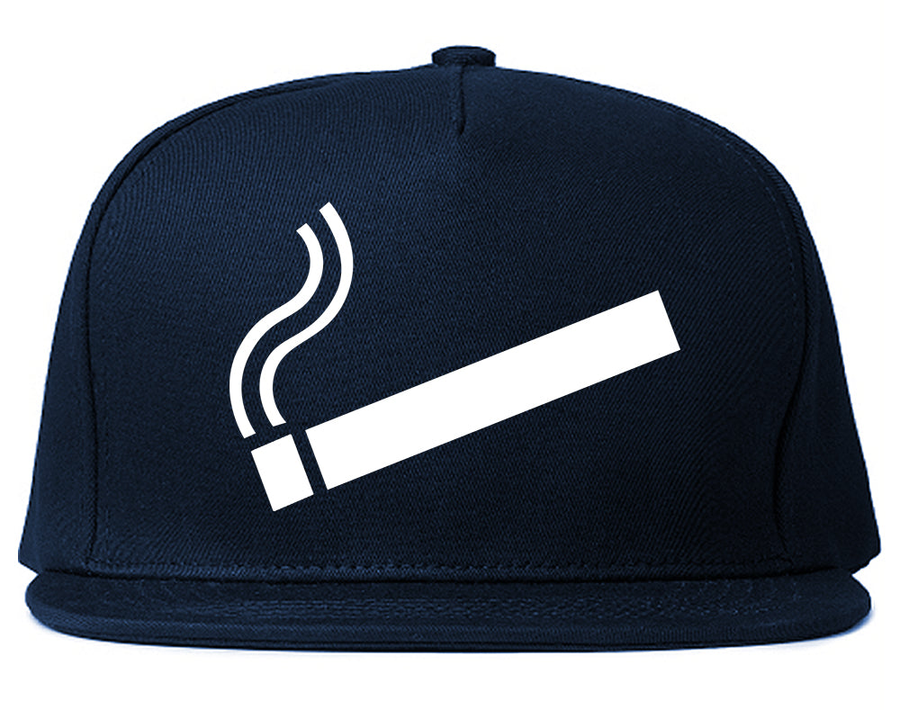 Cigarette Chest Snapback Hat Blue