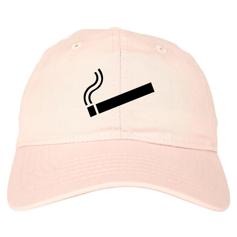 Cigarette Chest Dad Hat Baseball Cap Pink