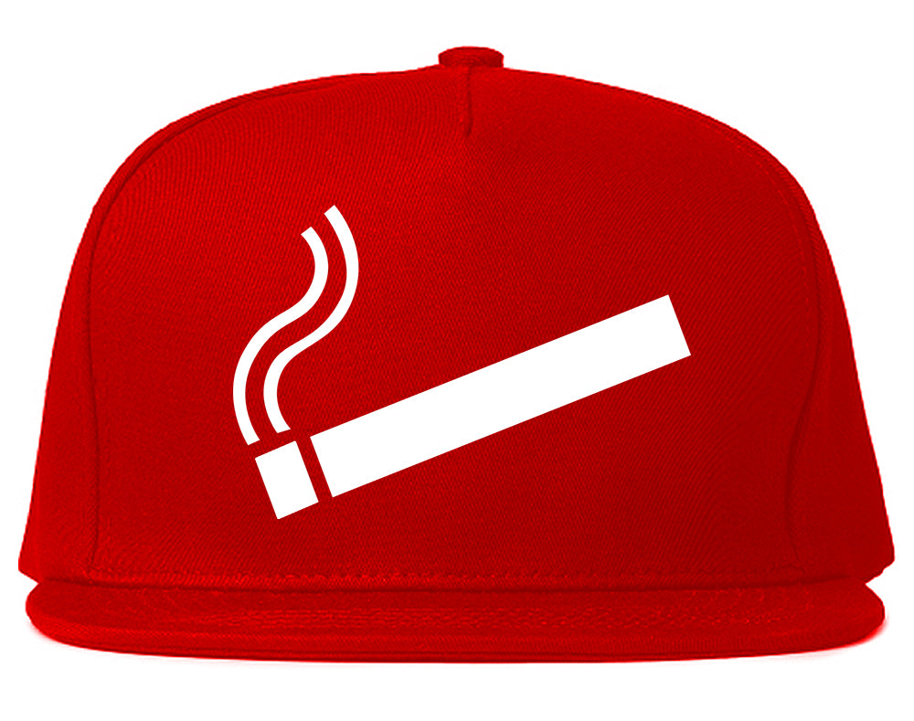 Cigarette Chest Snapback Hat Red