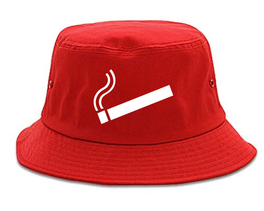 Cigarette Chest Bucket Hat Red