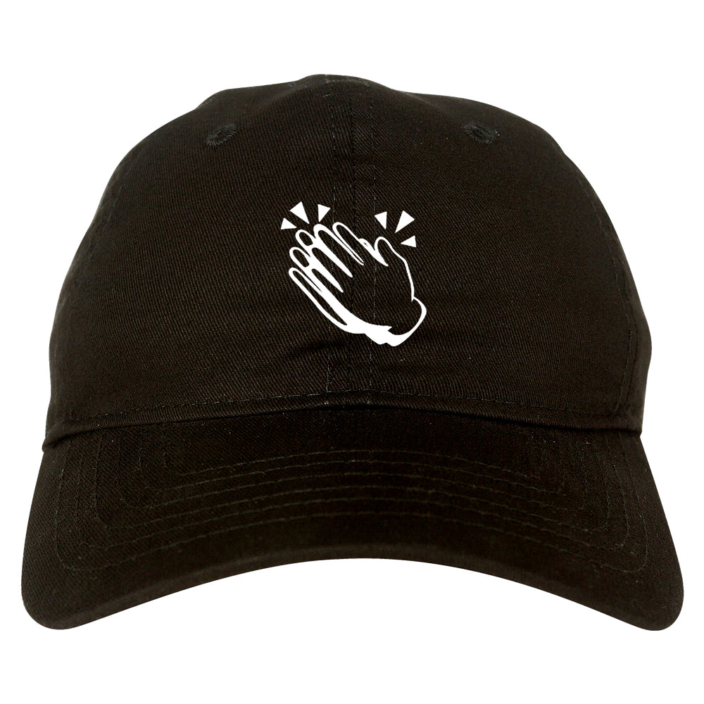 Clapping_Hands_Emoji_Chest Mens Black Snapback Hat by Kings Of NY