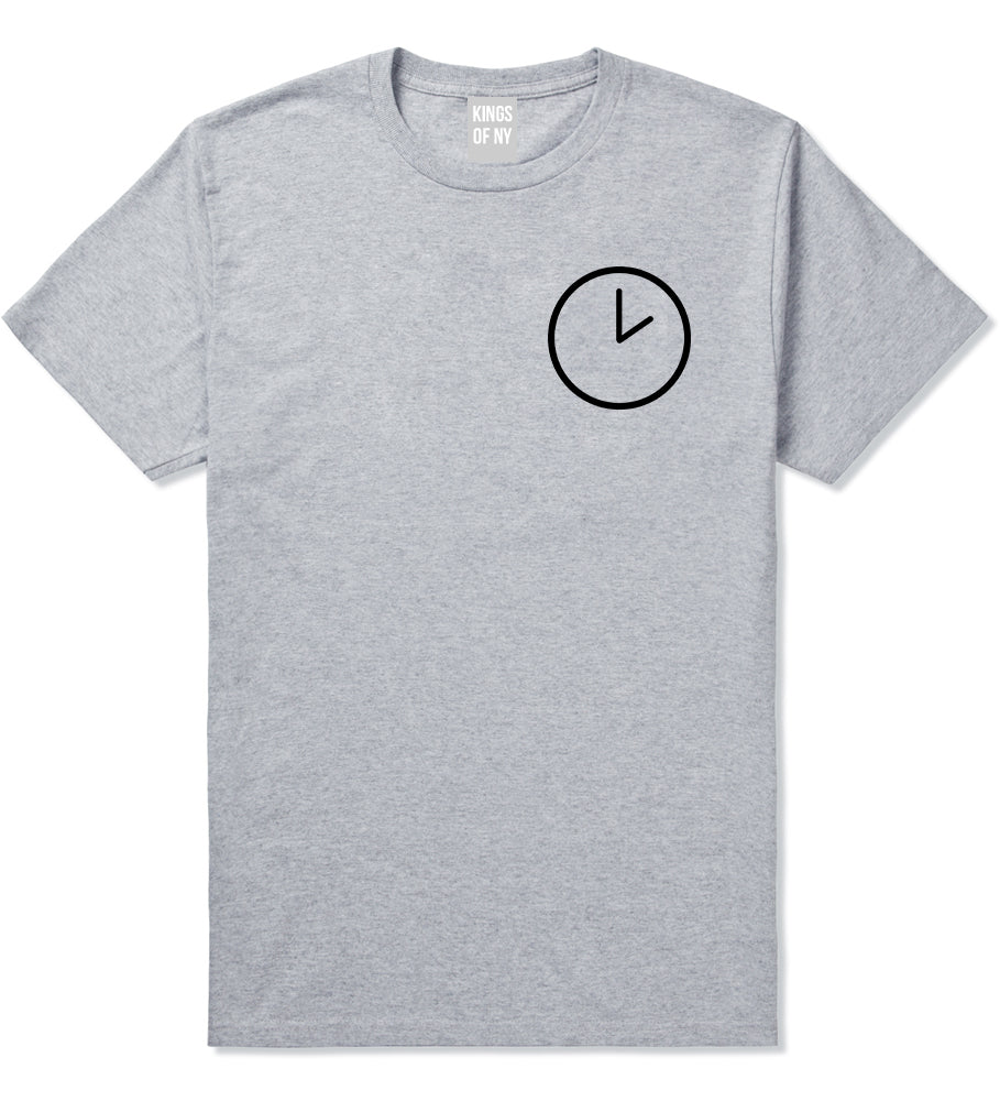 Clock Chest Grey T-Shirt by Kings Of NY