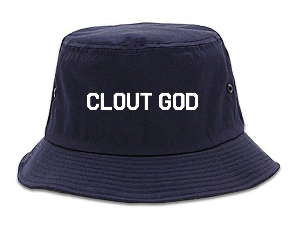 Clout God Mens Bucket Hat Navy Blue