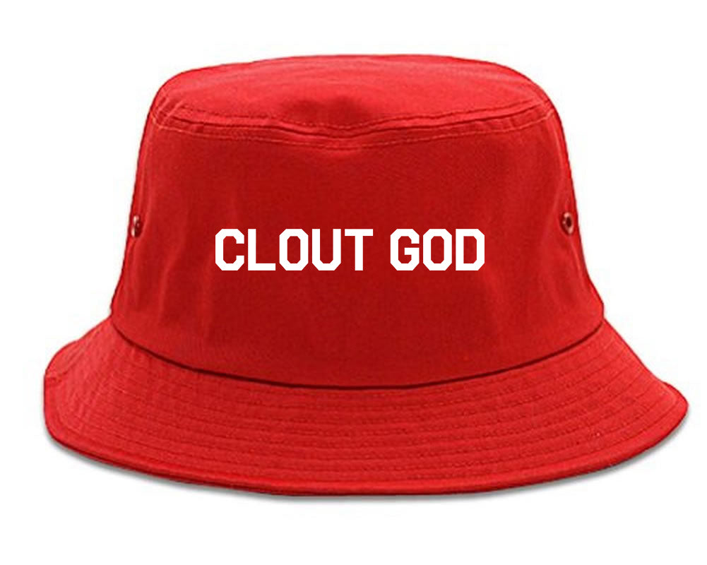 Clout God Mens Bucket Hat Red