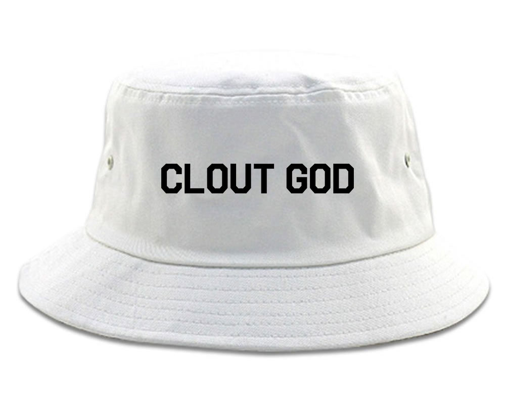 Clout God Mens Bucket Hat White