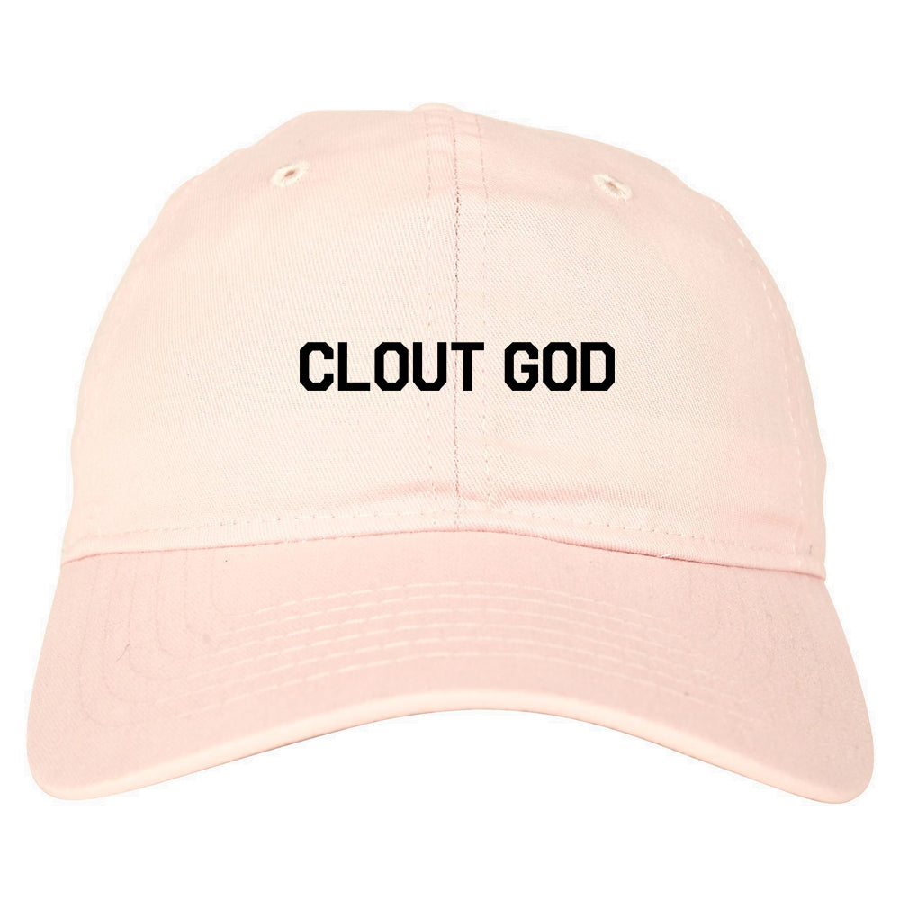 Clout God Mens Dad Hat Baseball Cap Pink