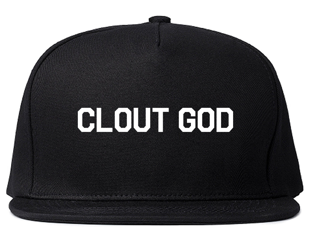 Clout God Mens Snapback Hat Black