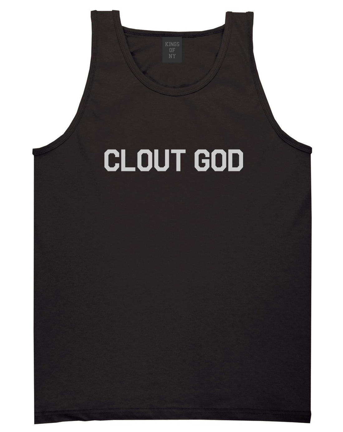 Clout God Mens Tank Top Shirt Black by Kings Of NY