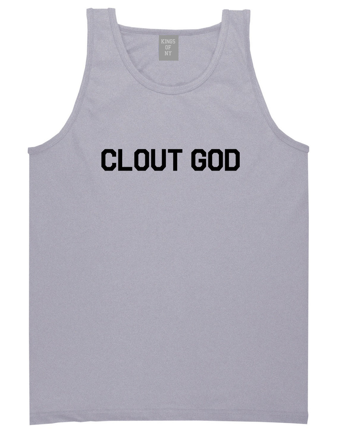 Clout God Mens Tank Top Shirt Grey by Kings Of NY