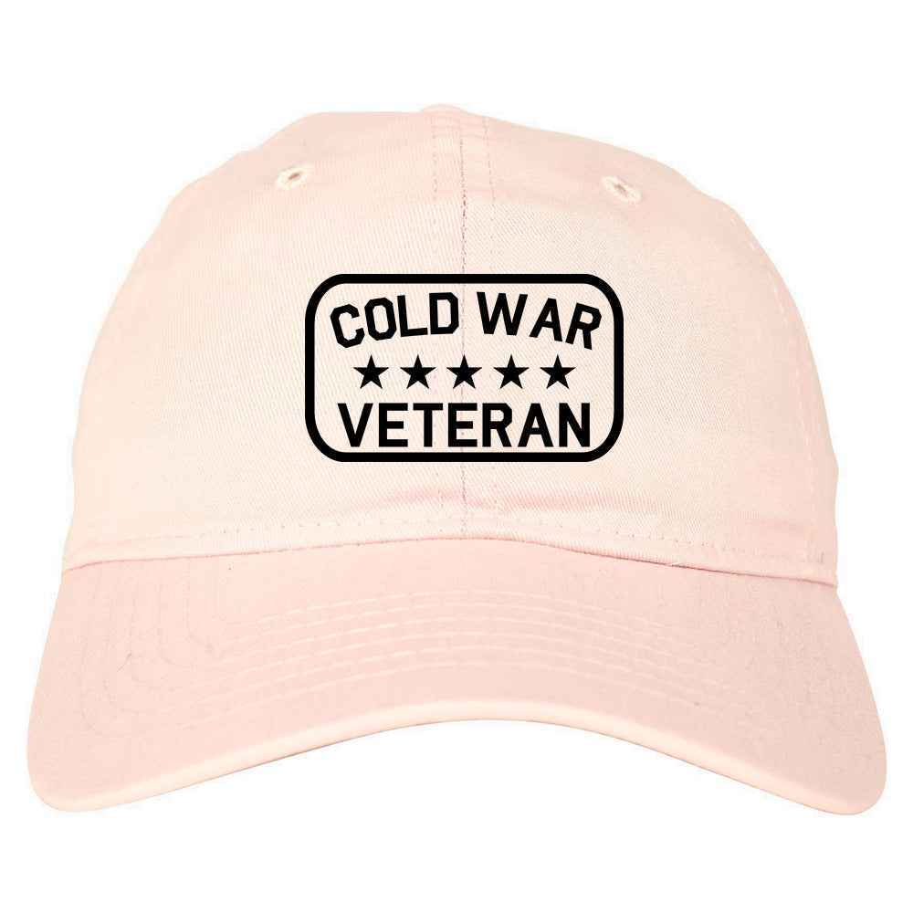 Cold War Veteran Mens Dad Hat Baseball Cap Pink