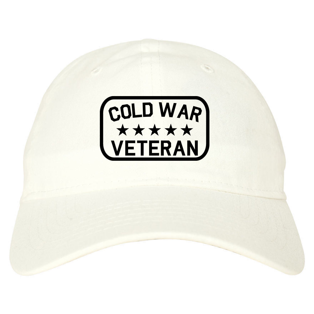 Cold War Veteran Mens Dad Hat Baseball Cap White