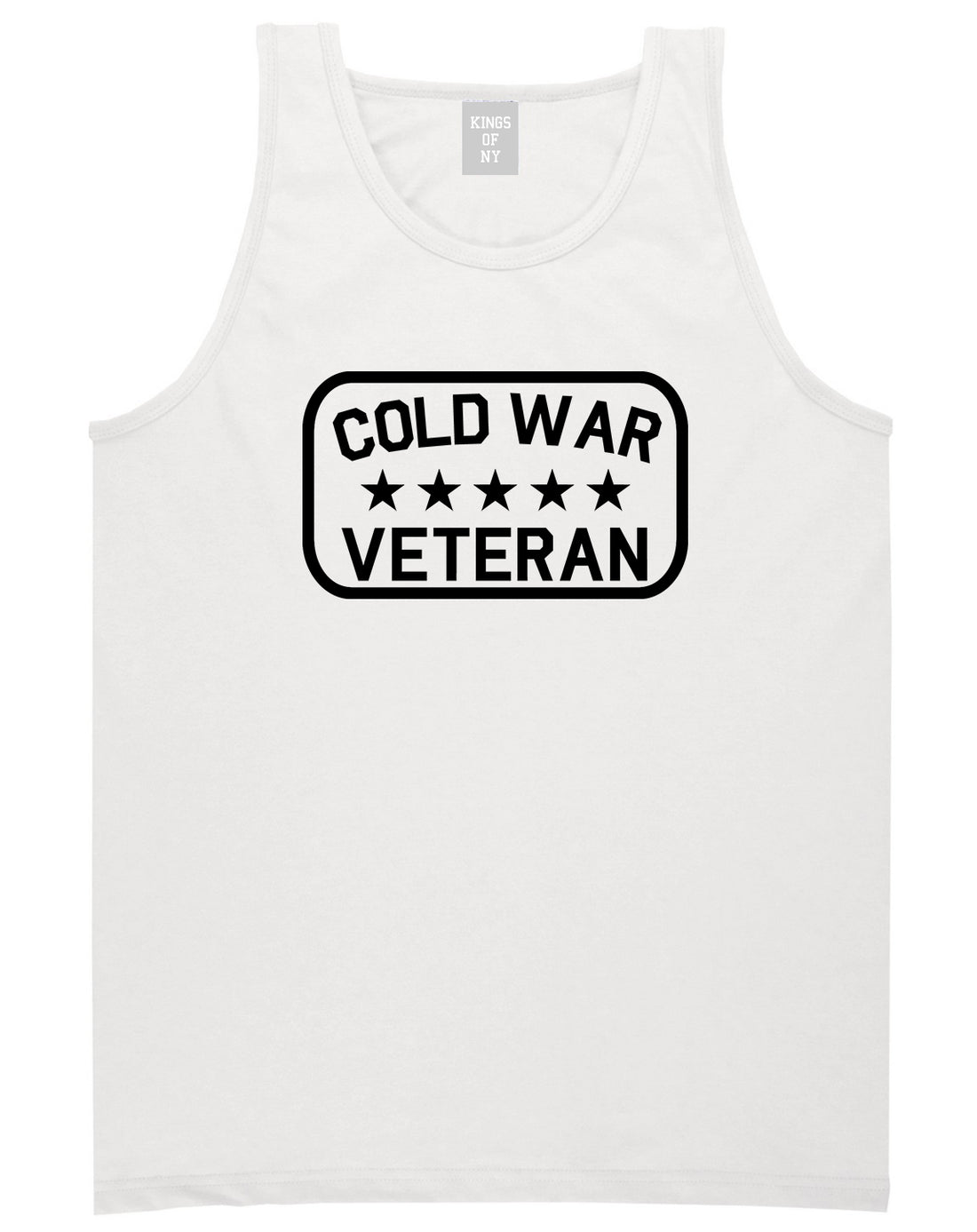 Cold War Veteran Mens Tank Top Shirt White