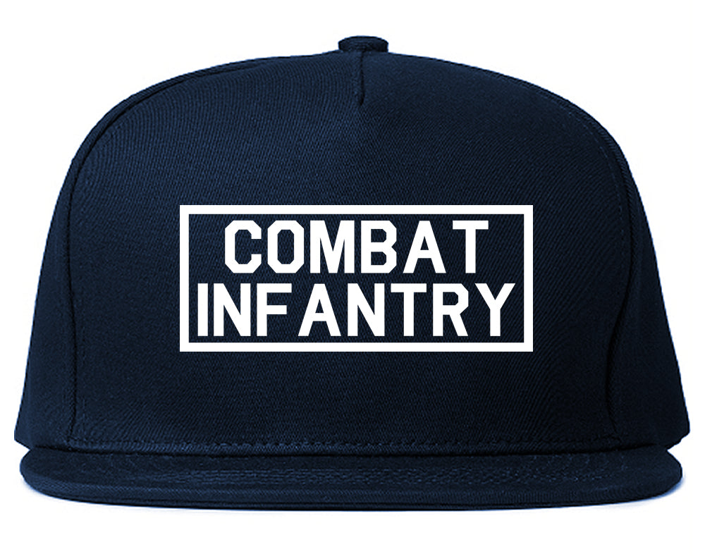 Combat Infantry Snapback Hat Blue