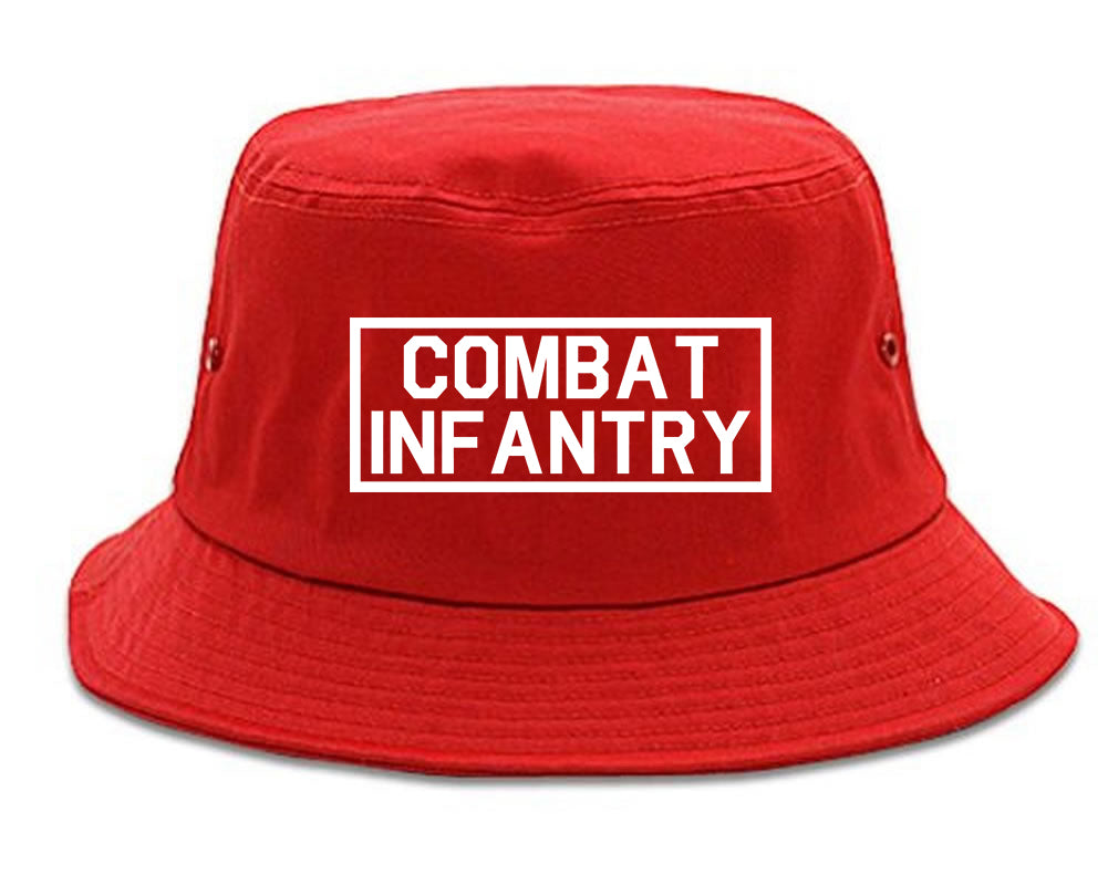 Combat Infantry Bucket Hat Red