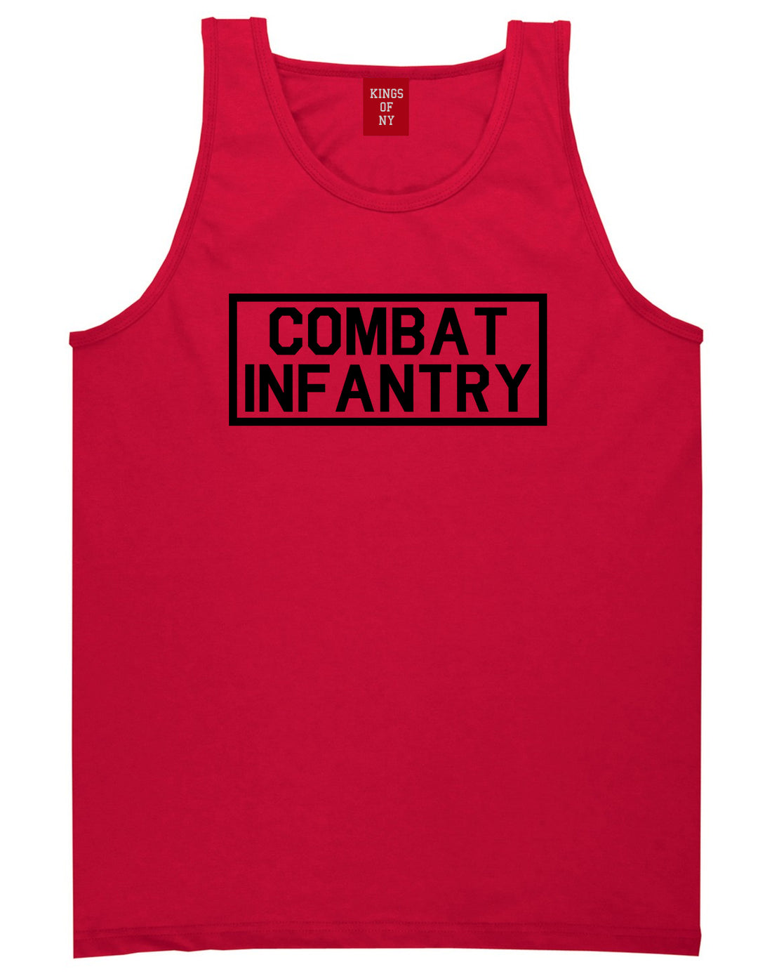 Combat Infantry Red Tank Top Shirt by Kings Of NY